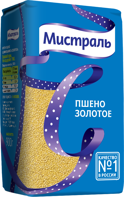 Пшено Мистраль Золотое, 900 г.