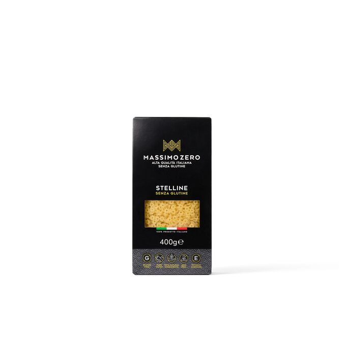 "Massimo Zero" Паста Стеллине (звездочки) из кукурузы и риса без глютена 400 г* 12шт