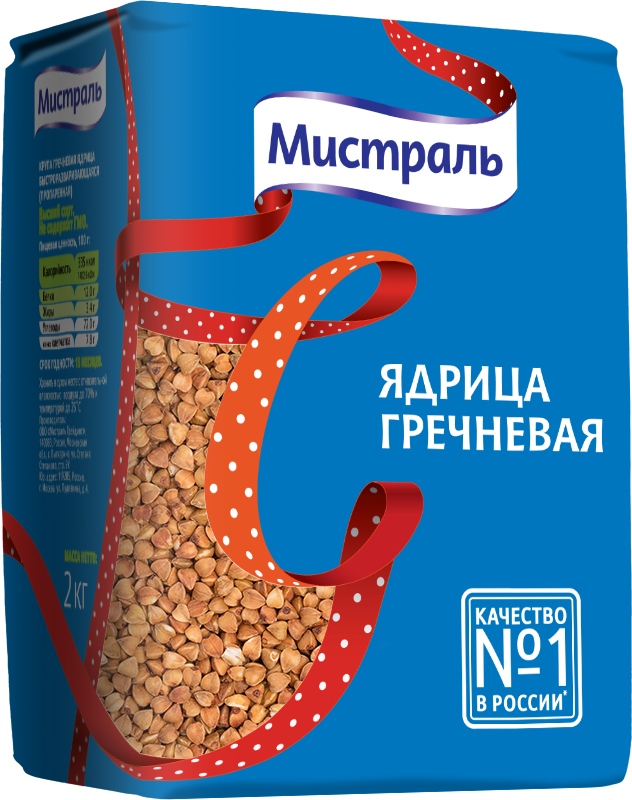 Ядрица Мистраль Гречневая, 2 кг.