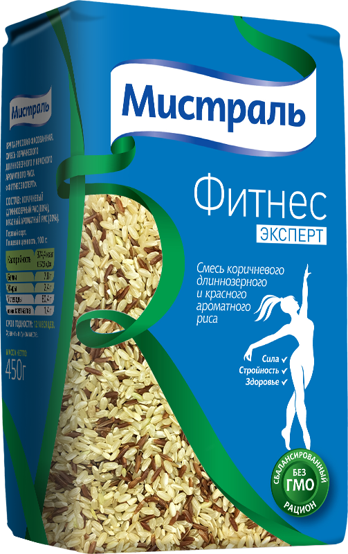 Рис Мистраль Фитнес Эксперт NEW, 450 г.