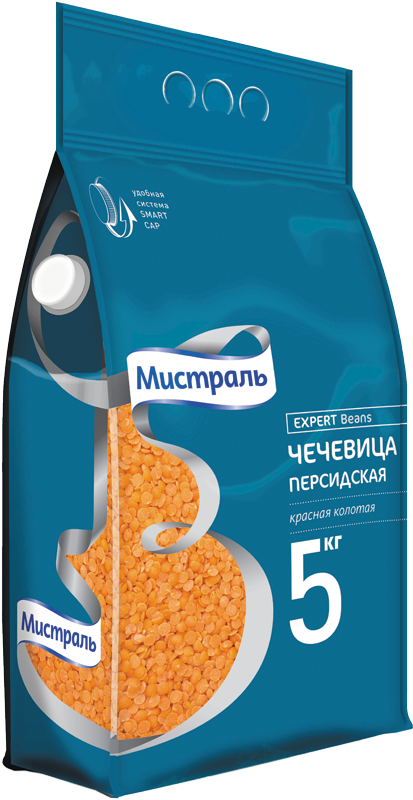 Чечевица Мистраль красная колотая Персидская,450 г