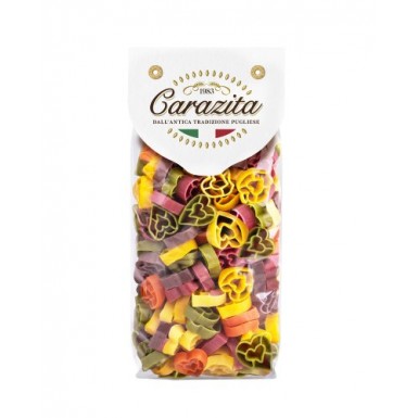 "Carazita" Паста ручной работы мультиколор Куоре (сердечки) 6 цветов 500г*9шт