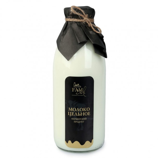 Фермерское молоко Джерсейских коров, 0,75 л.