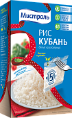 Рис Мистраль белый круглозерный Кубань в пакетах для варки, 5×80 г.